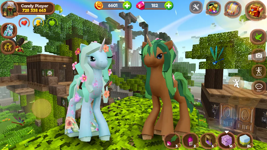 Взлом Pony World Craft — Много денег и всё разблокировано — скриншот 3