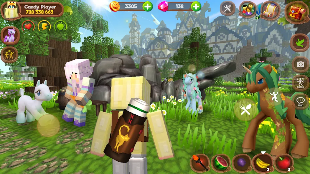 Взлом Pony World Craft — Много денег и всё разблокировано — скриншот 4