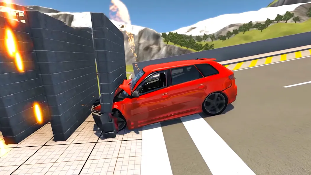 Скачать взлом Beam Drive Road Crash 3D Games на Андроид — Много денег — скриншот 3