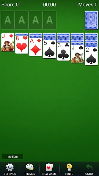 Скачать взломанную Solitaire -Klondike Card Games — Много золота и без рекламы — скриншот 1
