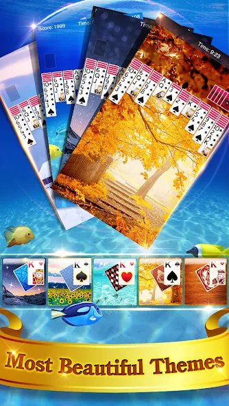 Скачать взлом Spider Solitaire на Андроид — Все стили карт разблокированы — скриншот 4 Скачать взлом Spider Solitaire на Андроид — Все стили карт разблокированы — скриншот 4