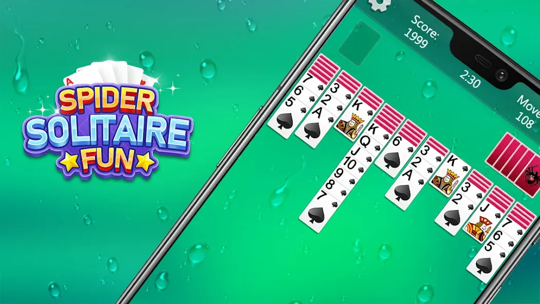 Spider Solitaire Fun — Мод: Все темы открыты — скриншот 3