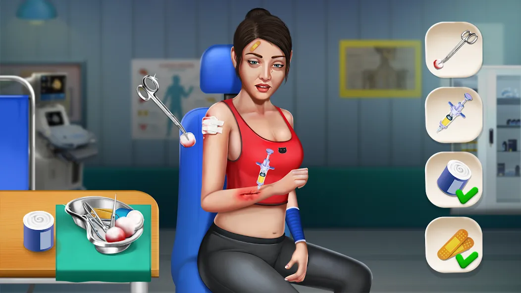 Скачать Doctor Hospital Games Offline (Мод: Много денег) на Андроид — скриншот 3