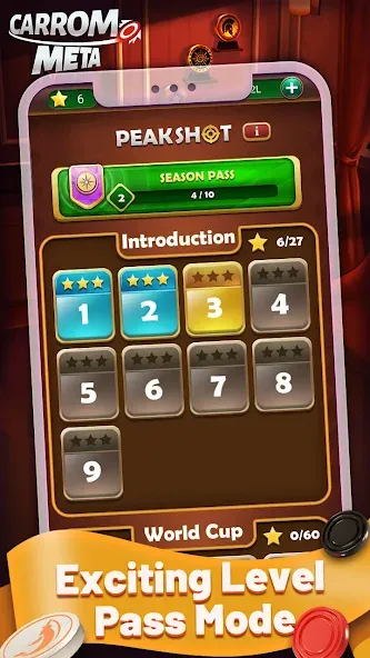 Carrom Meta-Board Disc Game MOD APK на Android — Много денег — скриншот 5