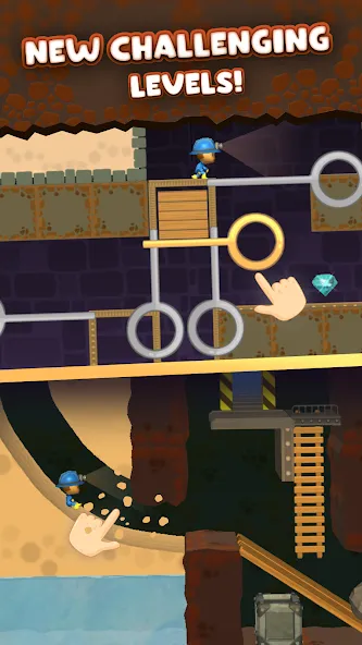 Скачать Mine Rescue: Gold Mining Games — Модификация Много денег — скриншот 1