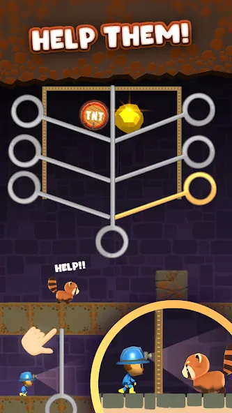 Скачать Mine Rescue: Gold Mining Games — Модификация Много денег — скриншот 3