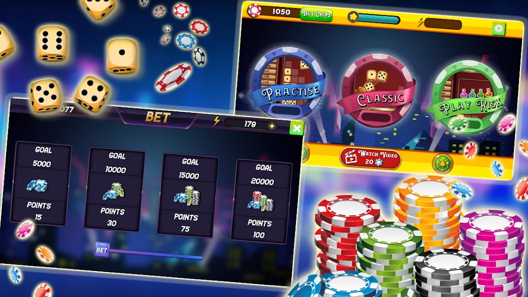 Скачать Farkle - Dice Game на Android — Много золота и костей — скриншот 4