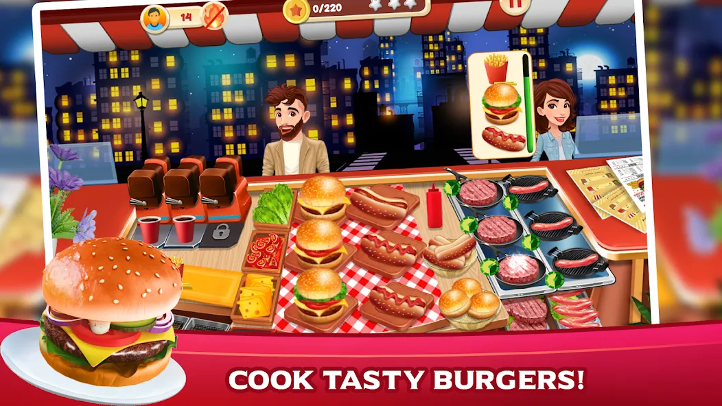 Cooking Mastery: Kitchen games MOD APK — Много денег и энергии — скриншот 1