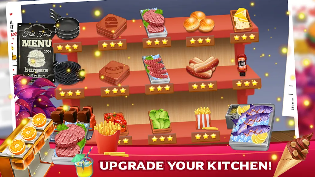 Cooking Mastery: Kitchen games MOD APK — Много денег и энергии — скриншот 4