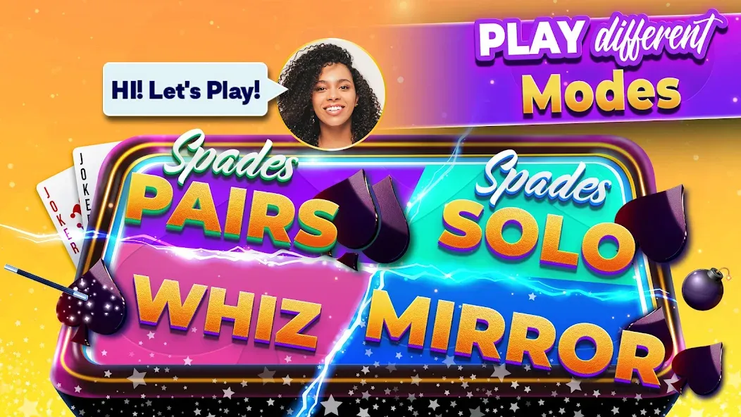 Взломанная VIP Spades - Online Card Game на Андроид — Много золота и без рекламы — скриншот 1