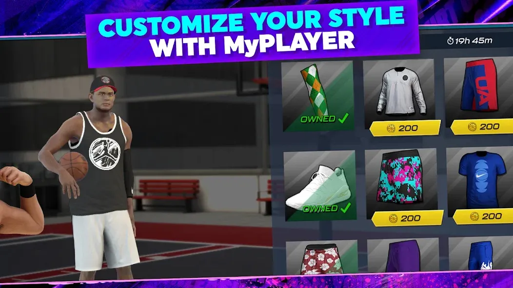 Скачать взлом NBA 2K Mobile Basketball Game на Андроид — Много денег и очков — скриншот 2 Скачать взлом NBA 2K Mobile Basketball Game на Андроид — Много денег и очков — скриншот 2
