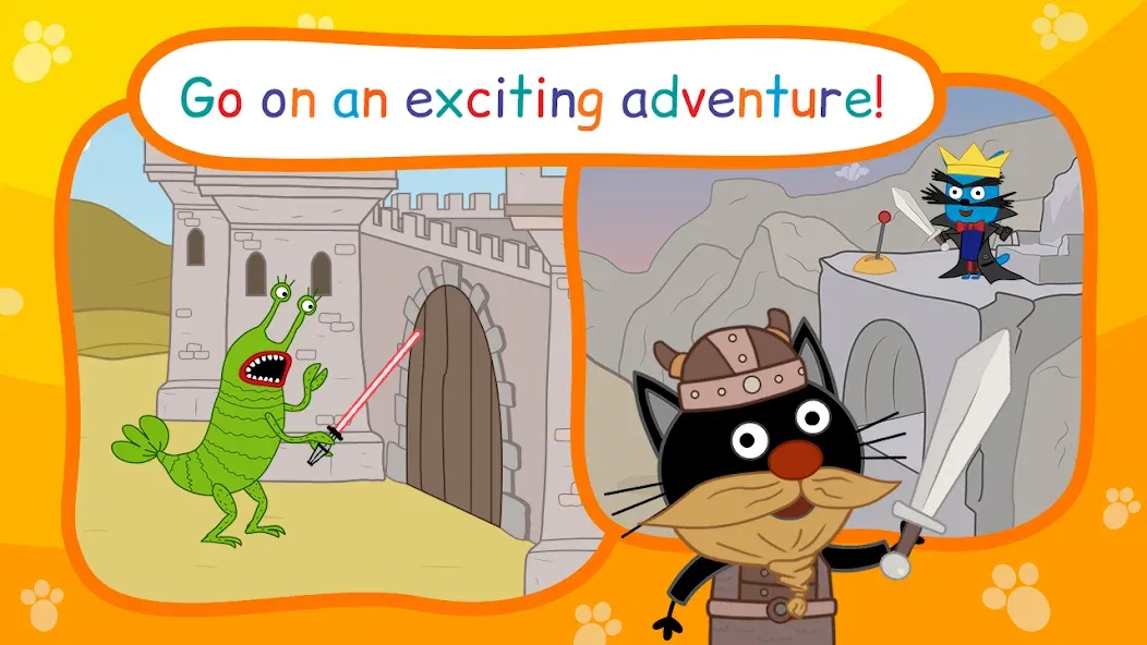 Скачать взлом Kid-E-Cats: Bedtime Stories на Андроид — Все открыто — скриншот 2