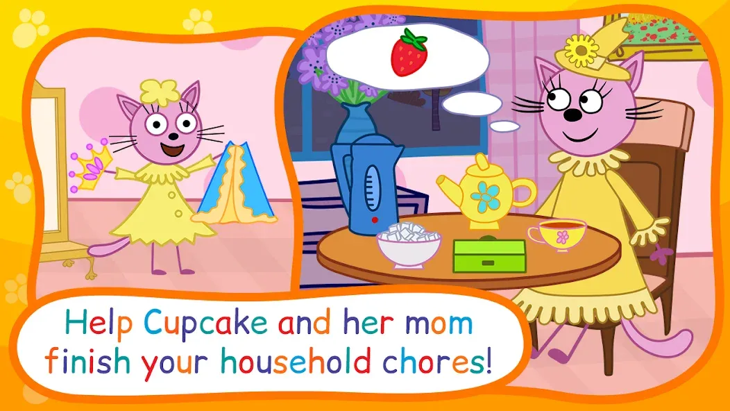 Скачать взлом Kid-E-Cats: Bedtime Stories на Андроид — Все открыто — скриншот 3