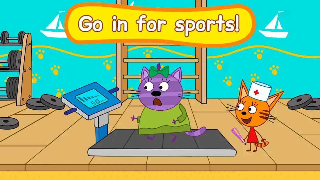 Kid-E-Cats: Animal hospital — Мод: Все открыто — скриншот 2