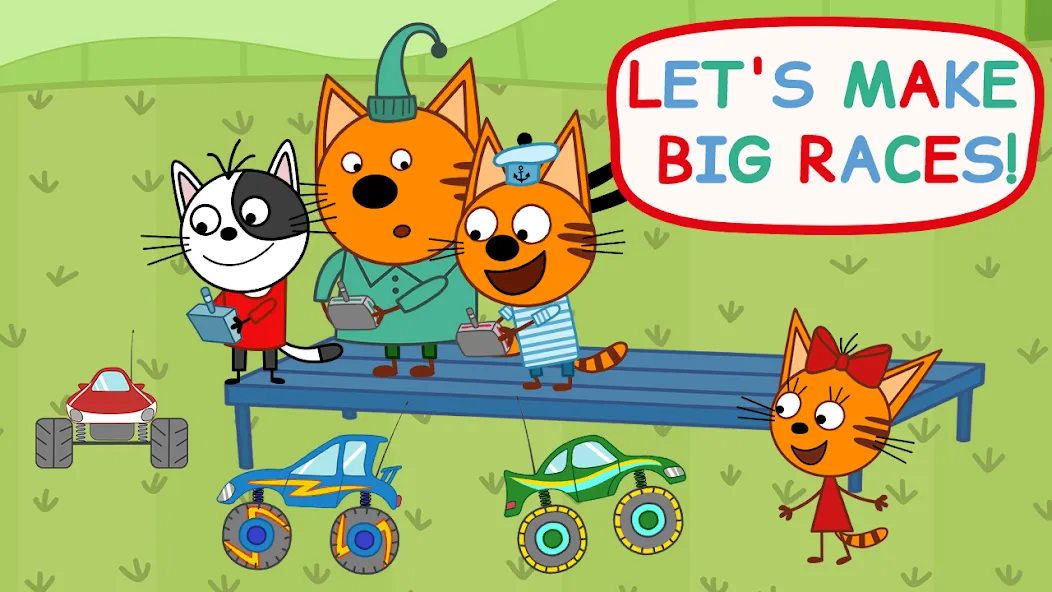 Kid-E-Cats: Kids Monster Truck на Андроид — Мод Все машины открыты и отключена реклама — скриншот 1 Kid-E-Cats: Kids Monster Truck на Андроид — Мод Все машины открыты и отключена реклама — скриншот 1