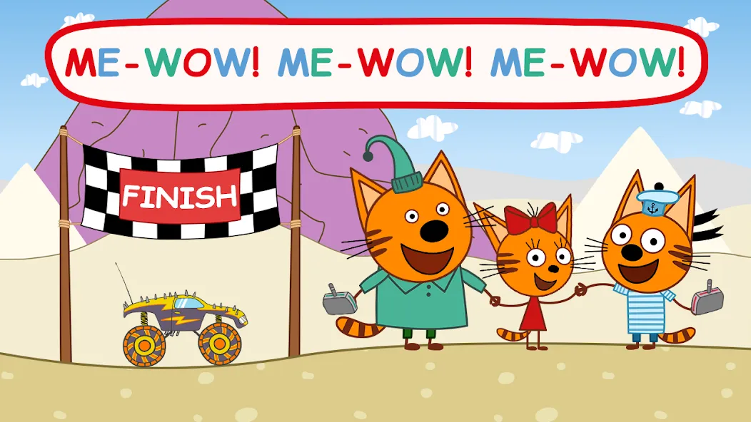 Kid-E-Cats: Kids Monster Truck на Андроид — Мод Все машины открыты и отключена реклама — скриншот 4 Kid-E-Cats: Kids Monster Truck на Андроид — Мод Все машины открыты и отключена реклама — скриншот 4
