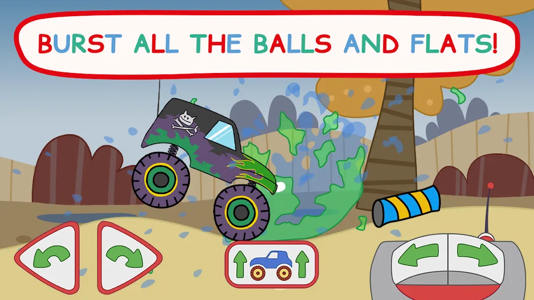 Kid-E-Cats: Kids Monster Truck на Андроид — Мод Все машины открыты и отключена реклама — скриншот 5