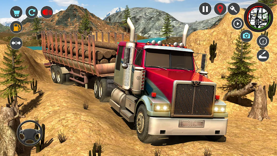 Transport Simulator Truck Game MOD APK — Много денег — скриншот 1