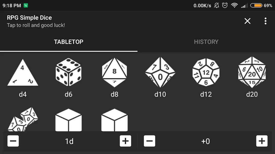 RPG Simple Dice на Андроид — Бесплатные покупки — скриншот 5