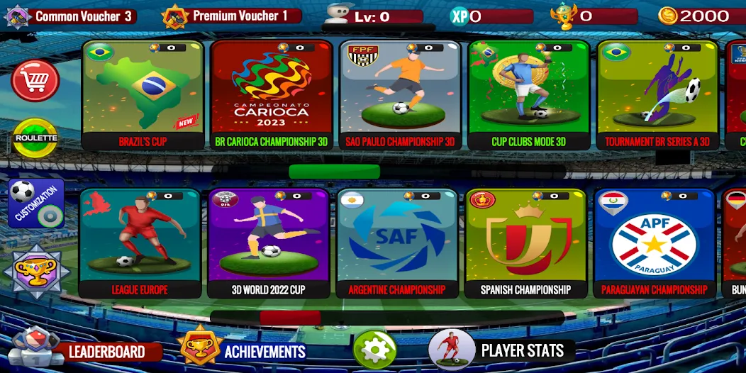 Button Football MOD APK — Много денег — скриншот 2 Button Football MOD APK — Много денег — скриншот 2
