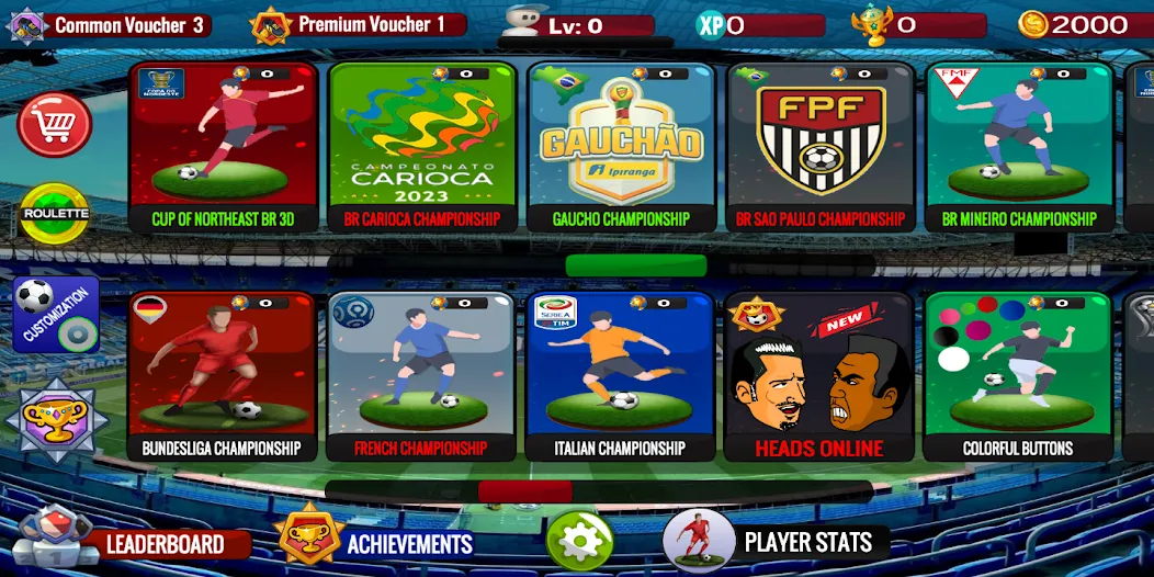 Button Football MOD APK — Много денег — скриншот 3 Button Football MOD APK — Много денег — скриншот 3
