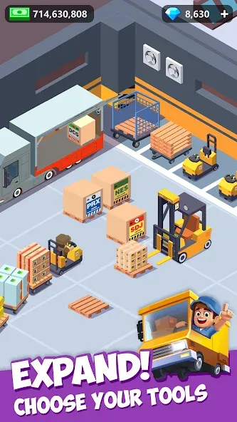 Idle Courier на Андроид — Мод Много денег — скриншот 5
