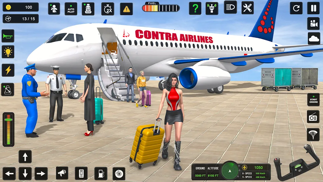 Скачать City Pilot Cargo Plane Games (Мод: Много денег) на Андроид — скриншот 1