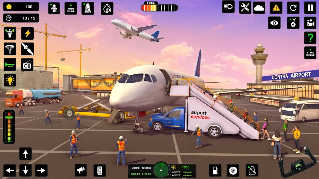 Скачать City Pilot Cargo Plane Games (Мод: Много денег) на Андроид — скриншот 3