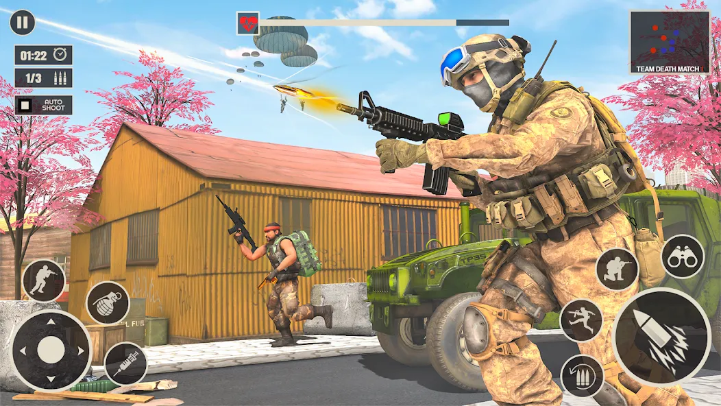 Скачать Offline War Shooting Games 3D — Много денег — скриншот 1