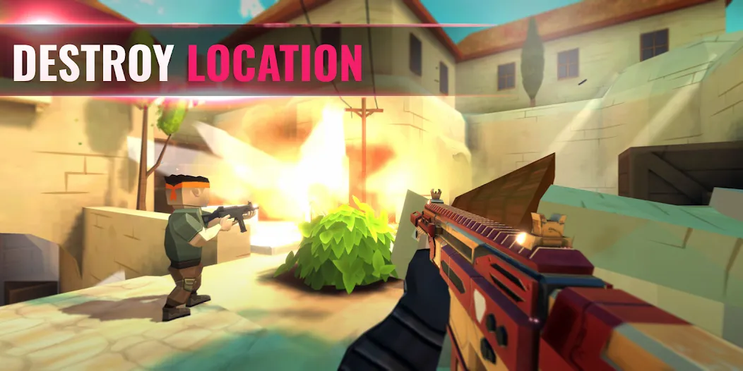 Tactic Shot: FPS Action 4v4 на Андроид — Мод меню, бесконечные патроны и много денег — скриншот 4