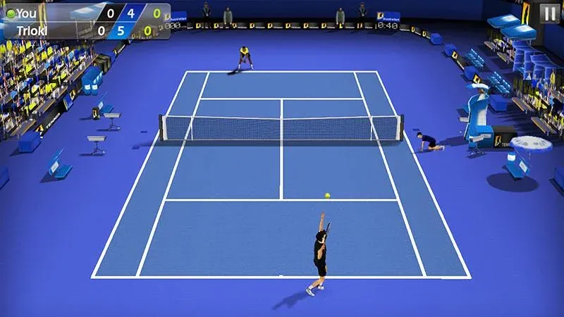 Скачать взломанную 3D Tennis — Много денег — скриншот 1
