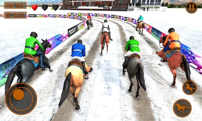 Mounted Horse Racing Games MOD APK на Android — Много денег — скриншот 3