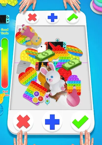 fidget trading: trade toys 3D MOD APK на Android — Много денег — скриншот 2