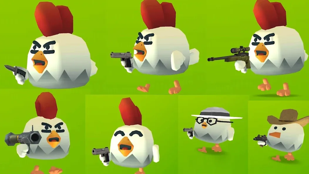Chicken Gun MOD — Много денег на Андроид — скриншот 1