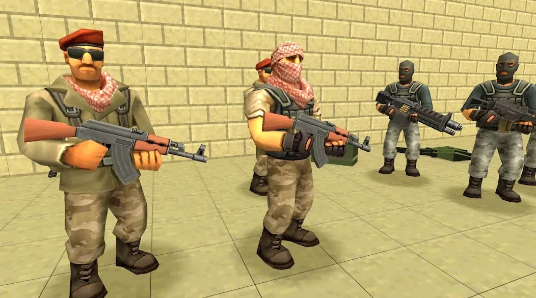 Скачать StrikeBox: Sandbox&Shooter MOD APK — Много денег и бессмертие — скриншот 3