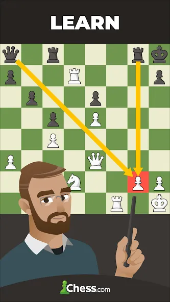 Скачать Chess - Play and Learn на Андроид — Все стили фигур и премиум уроки разблокированы — скриншот 5