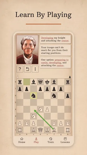 Взломанная Learn Chess with Dr. Wolf на Андроид — Все уровни и подсказки разблокированы — скриншот 3
