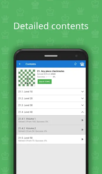 Скачать Mate in 2 (Chess Puzzles) — Модификация Все шахматные задачи разблокированы — скриншот 5