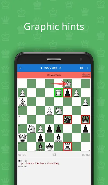Скачать Chess Tactics for Beginners на Андроид — Все уровни разблокированы — скриншот 2