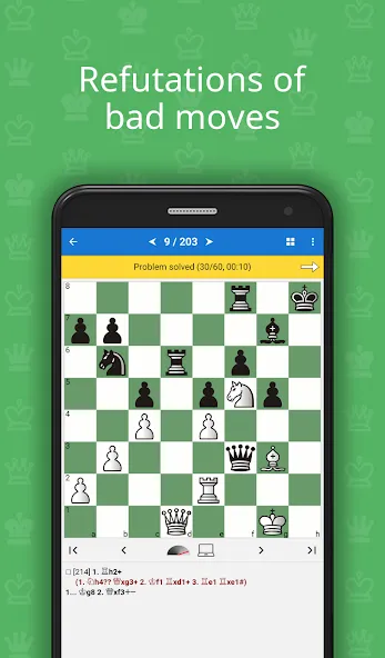 Скачать Chess Tactics for Beginners на Андроид — Все уровни разблокированы — скриншот 3
