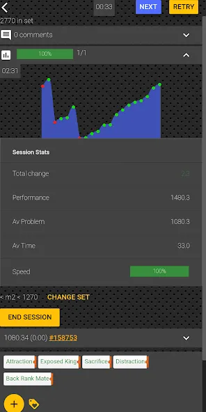 Chess tempo - Train chess tact MOD — Все уровни открыты на Андроид — скриншот 2