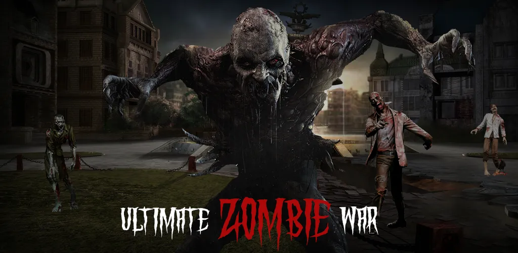 Скачать Zombie Games 3d 2024 : fps War на Android — Бесконечные патроны — скриншот 3