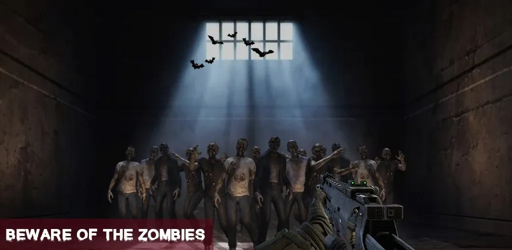 Скачать Zombie Games 3d 2024 : fps War на Android — Бесконечные патроны — скриншот 4