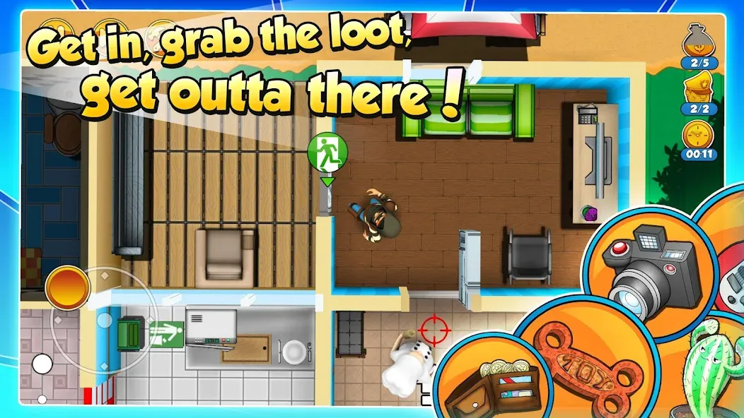 Скачать взлом Robbery Bob 2: Double Trouble на Андроид — Много денег — скриншот 3 Скачать взлом Robbery Bob 2: Double Trouble на Андроид — Много денег — скриншот 3