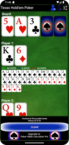 Poker Odds Calculator (Мод Премиум функции разблокированы) — скриншот 3