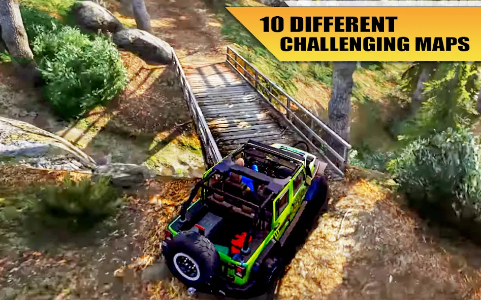 Скачать Off Road Jeep Drive Simulator на Андроид — Много денег — скриншот 4
