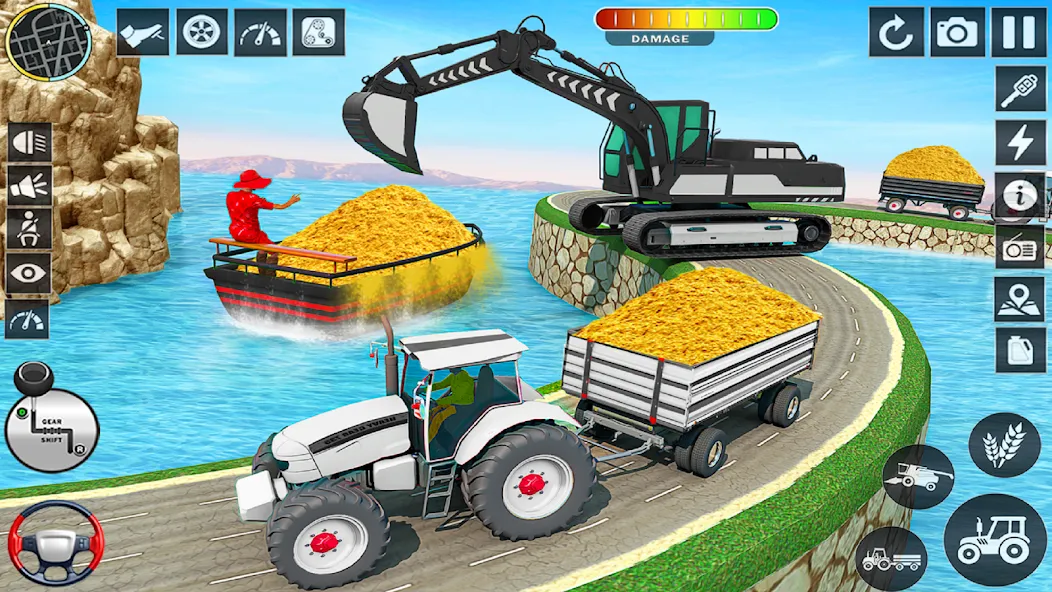 Big Tractor Farming Simulator Mod APK Взлом на много денег — Скачать на Андроид — скриншот 2