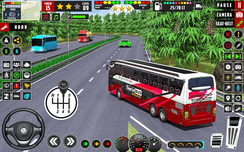City Bus Simulator 3D Bus Game (Мод Много денег и всё разблокировано) — скриншот 1