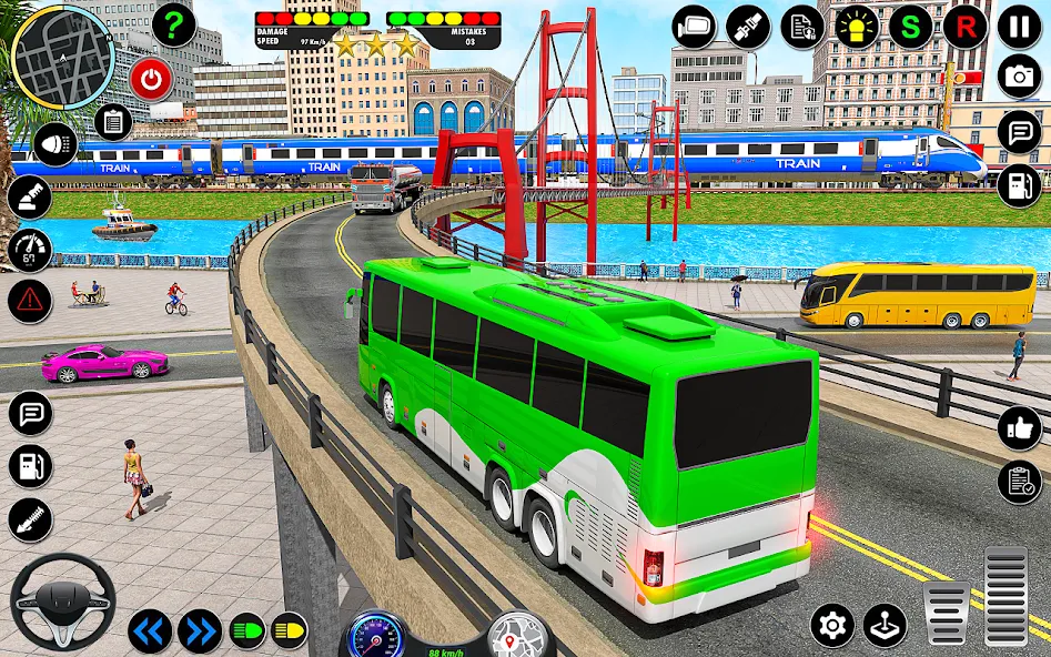 City Bus Simulator 3D Bus Game (Мод Много денег и всё разблокировано) — скриншот 4