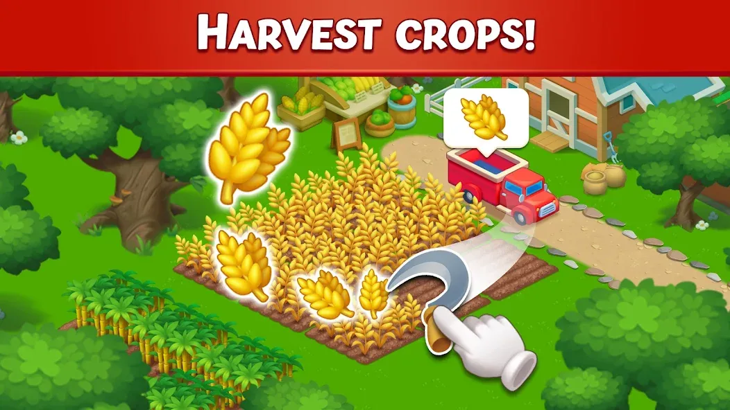 Farm City: Farming & Building (Мод Много денег и алмазов) — скриншот 1